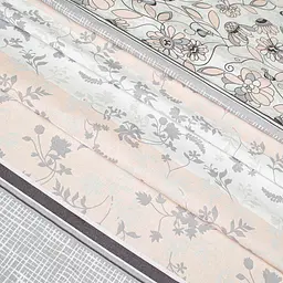 Простирадло Home Line Затишок бязь 145х215 см сіро-рожеве (173553) - мініатюра 2