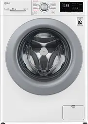 Пральна машина LG з фронтальним завантаженням F2V3GS4W, 8,5кг, 1200, A+++-30%, Пар, глибина 47см, Дисплей, Інвертор, Білий (F2V3GS4W)