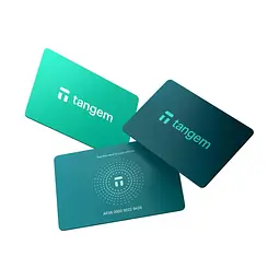 Криптогаманець Tangem Wallet Electric Sea, апаратний мультивалютний холодний криптовалютний NFC-гаманець, набір з 3 карток, підтримка Android/iOS, пластикові картки, сертифікація CC EAL6+, безпечне офлайн-зберігання криптоактивів (TG-SUMMER2)