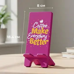 Підставка для телефону дерев’яна настільна Vladi Group «Coffee Better» (VG3001-09) - мініатюра 4