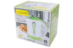 Електрочайник пластиковий Maestro MR-028-Green 1.0л 1000 Вт біло-зелений - мініатюра 3