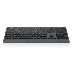 Клавіатура REAL-EL RK-715W Wireless/Bluetooth Black/Gray (EL123100051) - мініатюра 2