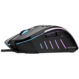 Комп'ютерна миша Mееtion GM015 ігрова оптична провідна 800-6400 DPI 8 кнопок RGB підсвічування чорна - мініатюра 2