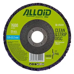 Коло зачистний корал Alloid 125 мм х 222 мм Фіолетовий (SD-125222) - мініатюра 3