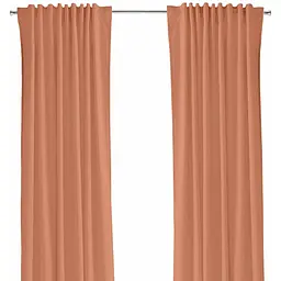 Штори на кухню та в кімнату Cosas Amber 180х270 см 2 шт теракотовий (Curtains_26Amber_DUK)