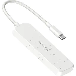 USB-Хаб j5create JCH345EW-N USB-C на 4 USB-С, Білий (JCH345EW-N) - мініатюра 3
