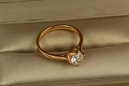Кільце Xuping Jewelry вірність 6 мм р 17 золотисте - мініатюра 2