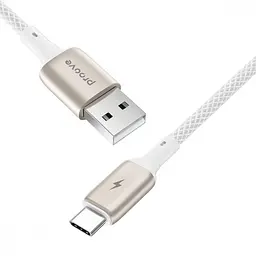 Кабель Proove Dense Metal USB to Type-C 3A (1m) white (CCDM20001202) - мініатюра 2