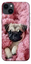 TPU чохол Demsky Мопс у ніжностях для Apple iPhone 14 Plus (6.7")
