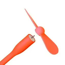 Вентилятор мобільний USB помаранчевий - мініатюра 5
