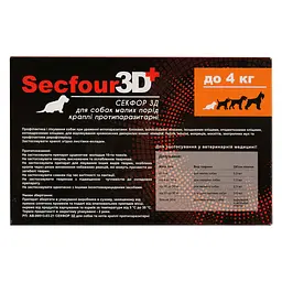 Краплі протипаразитарні Fipromax Secfour 3D для собак до 4 кг 0.5 мл 2 шт. - мініатюра 6
