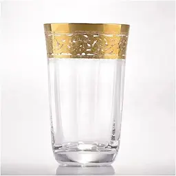 Набір склянок для напоїв Lora Версаль 315 мл 6 шт. Gold NGC31SETGLASS - мініатюра 2