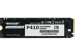 SSD-накопичувач Patriot P410 M.2 NVMe 1 TB (P410P1TBM28H)