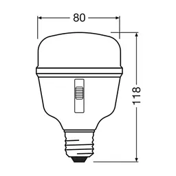 Лампочка Osram LED T80 GROW 20W CL 230V FR E27 (4058075845800) - мініатюра 8