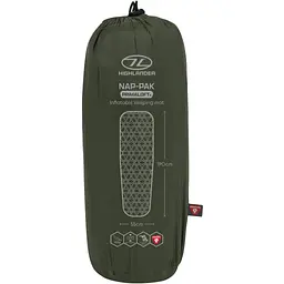 Туристичний килимок Highlander Nap-Pak Inflatable Sleeping Mat PrimaLoft 5 cm Olive (AIR072-OG) (930481) - мініатюра 7
