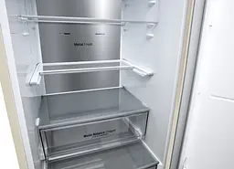 Холодильник LG 203x60х68 холодильне відділення 277 л морозильне відділення 107 л 2 двері А++ NF Metal Fresh бежевий (GC-B509SESM) - мініатюра 10