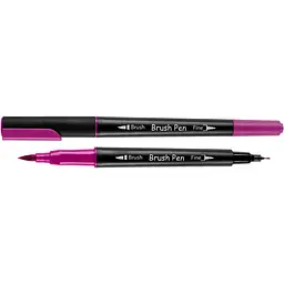 Маркер акварельний Santi Brush Pen SW-13 яскраво-фіолетовий двосторонній 6 шт. (391013)