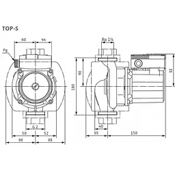 Циркуляційний насос Wilo TOP-S 30/5 DM PN10 (2044014) - мініатюра 2