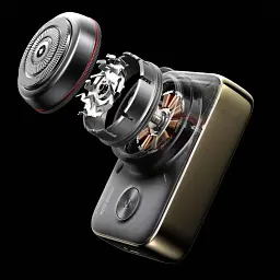 Електробритва Metz Camerist Shaver Titanium Gold with Bag (MZDF013) - мініатюра 4