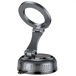 Автотримач Hoco H92 High vacuum suction cup magnetic (universal) Black/Metal gray - мініатюра 3