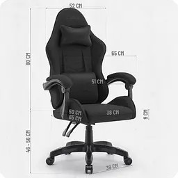 Крісло Cabro C500 Black тканина - мініатюра 10