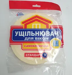 Самоклеючий ущільнювач для вікон і дверей 8 мм х 9 м, товщина - 10 мм UKC 2 шт.