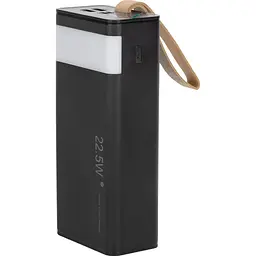 Зовнішній акумулятор WUW-TUGII Y53 30000mAh 22.5W Black [123968] - мініатюра 2