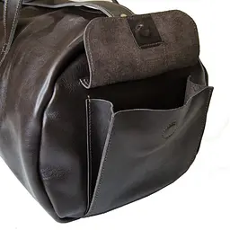 Шкіряна дорожня сумка GRANDE PELLE 30х55х25 см nsa0001162 - мініатюра 2