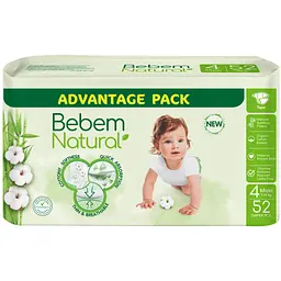 Підгузки Bebem Natural 4 maxi 7-14 кг 52 шт. (8690536836307)