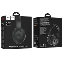 Бездротові накладні навушники Hoco W45 Enjoy BT headset Black (6942007601191) - мініатюра 4
