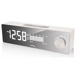 Годинник настільний з радіо Technoline WT483 White/Silver (WT483) - мініатюра 1