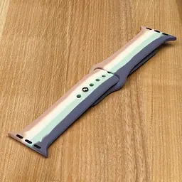 Ремінець силіконовий Rainbow для Apple Watch Sport Band 42/44 мм колір 10 розмір L - мініатюра 2