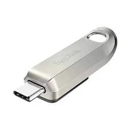 Флеш-накопичувач USB 256Gb SanDisk Ultra Luxe, Silver, Type-C 3.2 Gen 1, до 400 МБ/с (SDCZ75-256G-G4 Kingston teh0029119