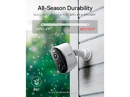 IP-камера відеоспостереження BASEUS Security N1 Outdoor Camera 2K White (S0ST002130) - мініатюра 8