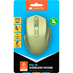 Бездротова миша Canyon MW-15 Gold (CNE-CMSW15GO) - мініатюра 6