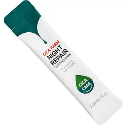 Набір масок для обличчя FarmStay Cica Farm Night Repair Sleeping Mask 20 шт. - мініатюра 2