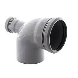 Коліно VSplast 110x90° з вiдводом 50мм (горизонтальне) 000018611