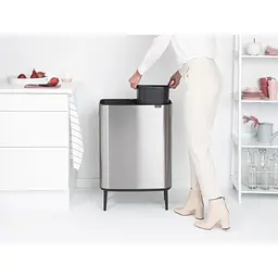 Бак для сміття Brabantia Bo Touch Bin Hi матовий сталевий 2x30 л (130649) - мініатюра 5