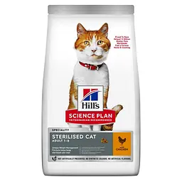 Сухий корм Hill's SP Young Adult Sterilised для стерилізованих молодих котів із куркою 10 кг