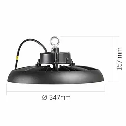 LED світильник висотний ХайБей VIDEX 200W 5000K 36000Lm Чорний - мініатюра 3