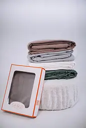 Комплект постільної білизни з вареної бавовни Ivory, LUXURY Washed - двоспальний - мініатюра 4