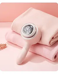 Машинка для стрижки катишків Lint Remover 668 акумуляторна 3 Вт Рожевий - мініатюра 2