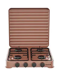 Настільна газова плита ViLgrand VGP-4042 Brown з кришкою на 4 конфорки 88099 - мініатюра 5