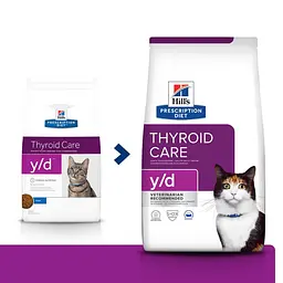 Сухий корм Hill's Prescription Diet y/d для котів для догляду за щитоподібною залозою 1.5 кг - мініатюра 3
