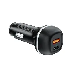 Зарядний пристрій ColorWay USB-C PD65W + USB QC3.0 car adapter (CW-CHA068PD-BK) - мініатюра 3