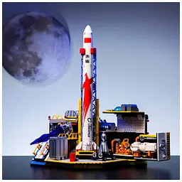 Конструктор Pantasy Joyside Series LANDSPACE - Лабораторія космічної ракети мрії без фігурок (11023) - мініатюра 3