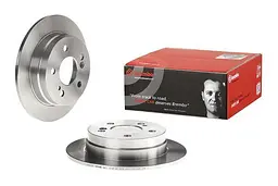 Диск тормозной задний невентилированный Mercedes 124, E-class, MercedEs I90 82-97г Brembo ( 08.4738.14 )