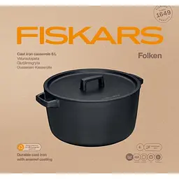 Каструля чавунна Fiskars Folken 6 л (1075697) - мініатюра 6