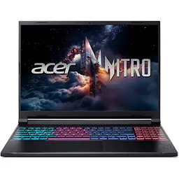Ноутбук Ігровий ACER Nitro V16S AI ANV16S-41-R7QH, AMD Ryzen 7 260 до 5.1GHz, 16" WUXGA, 16GB, SSD 1TB, NVIDIA GeForce RTX 5060 8GB, Free DOS
