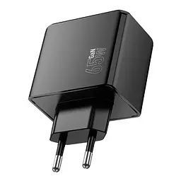 Зарядний пристрій блок на 4 виходи (порта USB) Hoco CS19A 2*USB-C + 2*USB 65W чорний - мініатюра 6